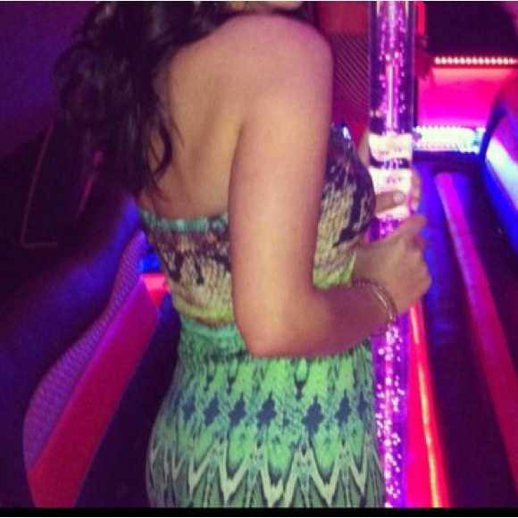 SKY BRAND Chain Halter Mini Dress with embellished neckline - size Small - Picture 5 of 5